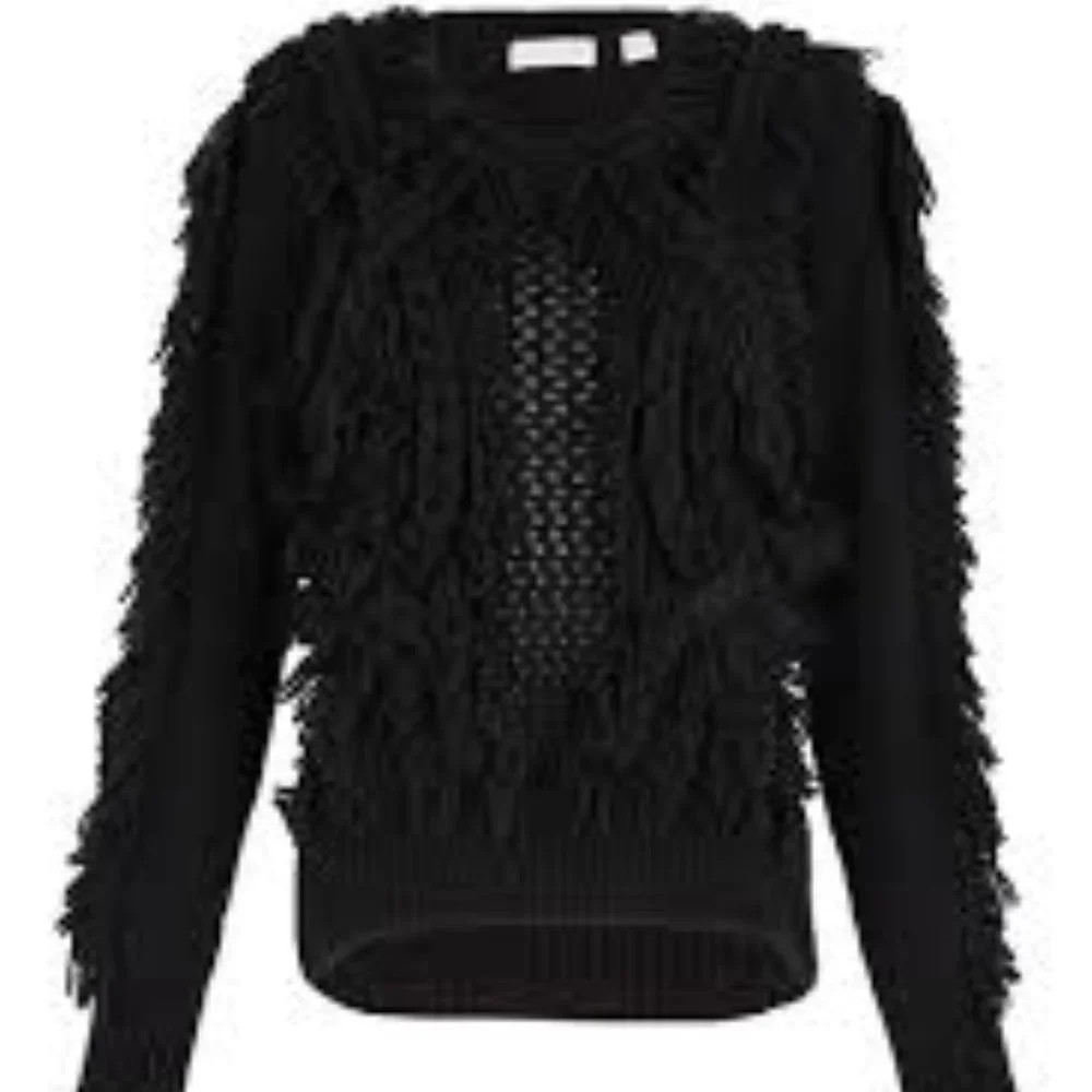 Sass & Bide Sweater Mojo Kiko Black Fringe Small - Picture 1 of 12